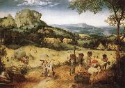 BRUEGEL, Pieter the Elder Haymaking oil on canvas